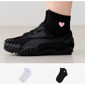 Courir Pack Chaussettes Quarter Broderie Cœur X blanc/noir 39/42 femme Image