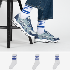 Nike Chaussettes X3 Crew Stripe blanc/bleu 39/42 femme Image