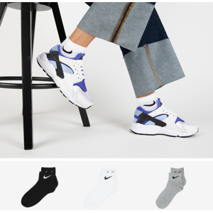 Nike Chaussettes X3 Quarter gris 39/42 femme Image