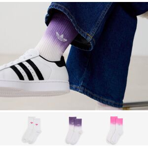 Adidas Originals Chaussettes X3 Crew Fading blanc/rose 40/42 femme Image