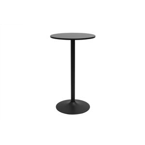 Miliboo Table haute design ronde noire D60 cm CALISTA Image