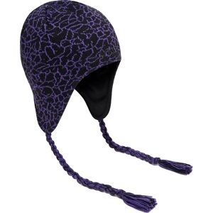 OAKLEY TC FLAPS BEANIE DEEP VIOLET BLACK CRACKLE Image