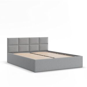 Greensite Borgo kétszemélyes ágykeret (matrac nélkül), szövet, 140 x 200 szürke Image