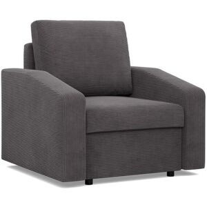 Greensite Elbrus fotel, döntött kartámasz, kordbársony, hab töltet, szürke Image