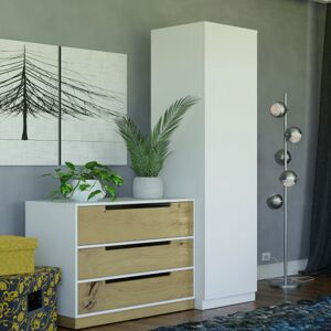 Greensite Drohmo SD-50 gardróbszekrény, 50x180x50 cm, fehér Image