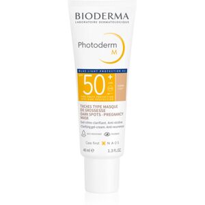 Bioderma Photoderm M védő és tonizáló krém a pigmentfoltok ellen SPF 50+ árnyalat Light 40 ml Image