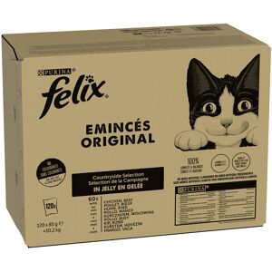 120x85g Felix Original tasakos marha & csirke nedves macskatáp Image