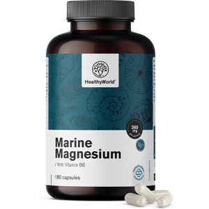 HealthyWorld® Tengeri magnézium 360 mg, 180 kapszula Image