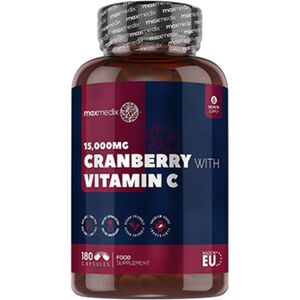 Maxmedix Vörös áfonya + C-vitamin, 180 kapszula Image