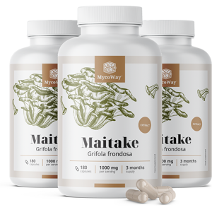 MycoWay® 3x Maitake 1000 mg – kivonat, összesen 540 kapszula Image