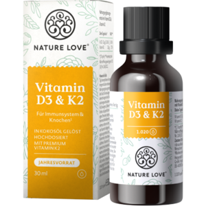 Nature Love D3 + K2-vitamin, cseppek, 30 ml Image