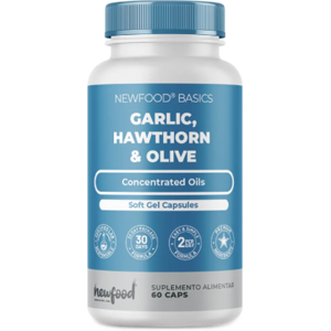 NewFood Fokhagyma, galagonya és olívabogyó, 60 kapszula Image