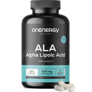 OnEnergy ALA – alfa liponsav 600 mg, 120 kapszula Image