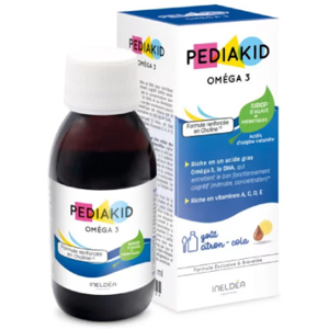 Pediakid Folyékony étrend-kiegészítő gyermekeknek - Omega 3 és kolin, 125 ml Image