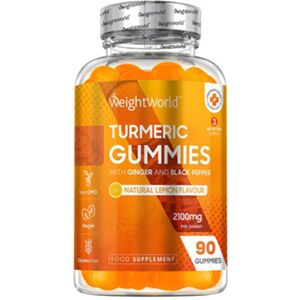 WeightWorld Kurkuma 2000 mg, 90 gumicukor Image