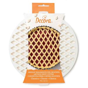 Decora Griglia Tagliapasta A Losanghe Per Crostata In Plastica Tonda Ø30cm Image