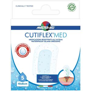 MASTER AID Medicazione Autoadesiva Trasparente Impermeabile Master-Aid Cutiflex 10X6 5 Pezzi Image