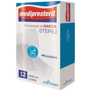 MEDI PRESTERIL Medipresteril Compresse di Garza Sterili Misura 18 x 40 cm, 12 Pezzi Image