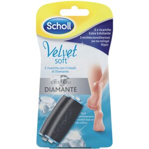 Scholl Velvet Soft Ricarica Extra Esfoliante Con Cristalli Di Diamante, 2 pezzi Image