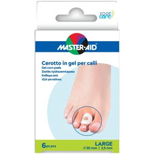 MASTER AID Master-Aid Foot Care - Cerotto in Gel per Calli Taglia Large, 6 cerotti Image