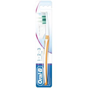 Oral-B 1.2.3 Classic Care Spazzolino Manuale Adulti Setole Medie, 1 Pezzo Image