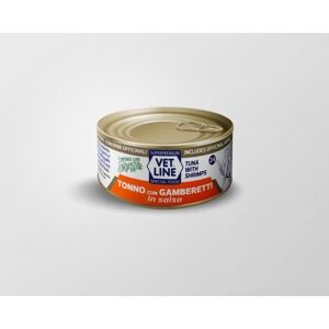 Vet Line Tonno con Gamberetti in salsa 70g umido gatto Image