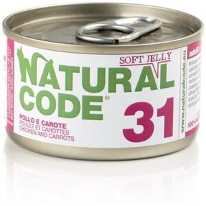 Natural Code 31 Pollo Amaranto e Carote in jelly 85gr umido gatto 24 x 85g Image