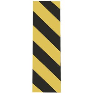 Paracolpo garage adesivo catarifrangente gialla/nera Image