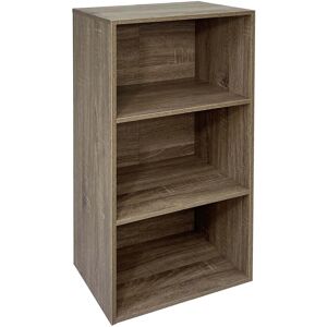 Libreria 3 ripiani in pannello truciolare Sonoma 40x29,5x80 cm Image
