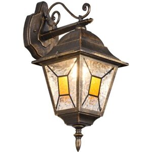 Trio Applique da parete da esterno Imperia down alluminio ruggine H45,5 cm IP44 Image