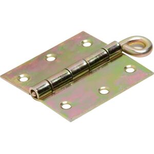 Cerniera con perno sfilabile e occhiello acciaio zincato 75x75 mm giallo Image