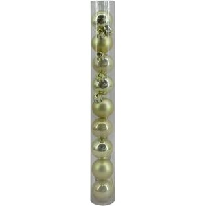 Pallina di Natale in plastica champagne Ø 3 cm 9 pz Image