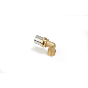Giacomini RM127 Raccordo curvo 90° filettato maschio a pressare 1/2"-20x2 mm Image