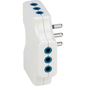 Adattatore Spaziozero spina 10A 2P+T e 3 prese 10A 2P+T bianco Image