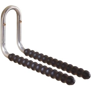 Gancio da muro dritto doppio Ø 20 mm 300 mm rivestito nero Image