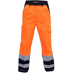 Technosafe Pantalone da lavoro alta visibilità Ronal T arancione/blu tg. L Image