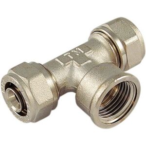 Raccordo tee femmina per multistrato a stringere 1/2" x 20mm Image