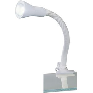 Trio Lampada da tavolo Flexo Spot flessibile con pinza bianca H 30 cm Image