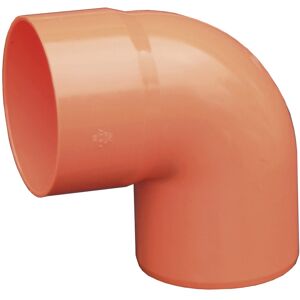 Curva per gronda in PVC arancione 87° Ø 100 mm Image