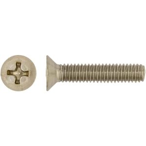 Vite per ferro testa piana svasata acciaio inox a-2 din 965 4x20 mm 15 pz Image