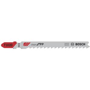 Bosch Lama seghetto alternativo T 102 D Clean for PP L 100 mm 3 pz Image