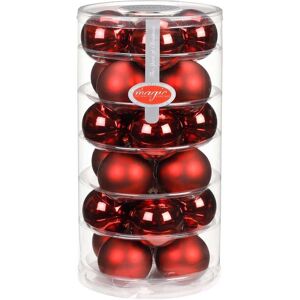 Palline di Natale in vetro rosso Ø 6 cm 24 pz Image
