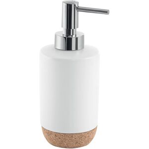 Dispenser sapone Ilary in ceramica e sughero bianco Image