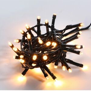 Catena luminosa 48 LED 8 giochi di luce bianco caldo 2,4 m Image