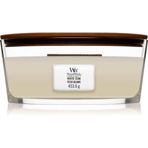 Woodwick White Teak candela profumata con stoppino in legno (hearthwick) 453.6 g Image