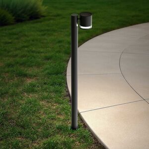 LEDDIRETTO Paletto da Giardino Solare Nero da 100cm IP54 in Alluminio Colore Bianco Naturale 4.000K Image