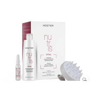 KOSTER Nutris Vital Kit Prevenzione Caduta Con Shampoo E Fiali Piu' Grattino Image