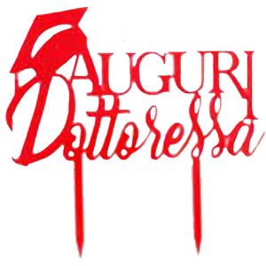 Callebaut Topper Plexiglass Auguri Dottoressa Image
