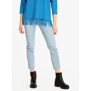 Wiya Jeans Donna Modello Regular Con Ricami Fit Taglia S Image