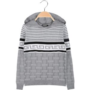 Brum Beby Pullover Da Bambino In Maglia Con Cappuccio Grigio Taglia 04 Image